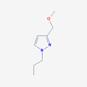 molecular formula C8H14N2O B3000439 3-(methoxymethyl)-1-propyl-1H-pyrazole CAS No. 1474090-51-1