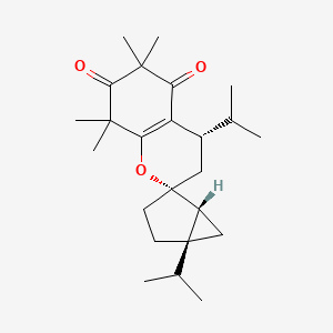 molecular formula C24H36O3 B3000449 Myrtucommulone L CAS No. 1357149-74-6