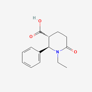 (2R,3R)-1-ethyl-6-oxo-2-phenylpiperidine-3-carboxylic acid