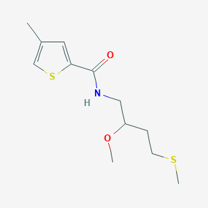N-(2-Methoxy-4-methylsulfanylbutyl)-4-methylthiophene-2-carboxamide