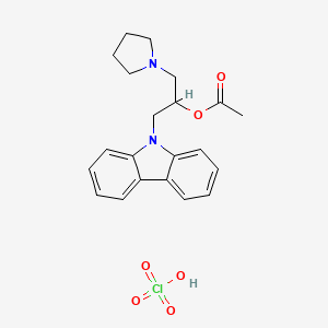 1-(9H-carbazol-9-yl)-3-(pyrrolidin-1-yl)propan-2-yl acetate perchlorate
