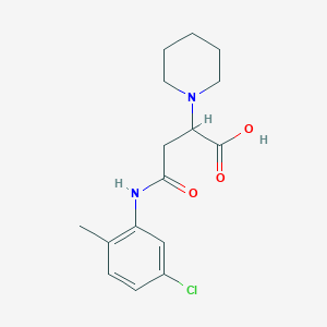 4-((5-Chloro-2-methylphenyl)amino)-4-oxo-2-(piperidin-1-yl)butanoic acid