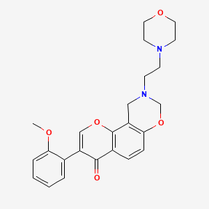 3-(2-methoxyphenyl)-9-(2-morpholinoethyl)-9,10-dihydrochromeno[8,7-e][1,3]oxazin-4(8H)-one