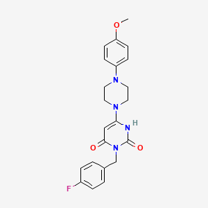3-(4-fluorobenzyl)-6-(4-(4-methoxyphenyl)piperazin-1-yl)pyrimidine-2,4(1H,3H)-dione