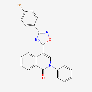 4-(3-(4-bromophenyl)-1,2,4-oxadiazol-5-yl)-2-phenylisoquinolin-1(2H)-one