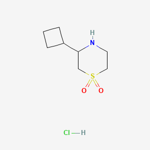3-Cyclobutyl-1lambda6-thiomorpholine-1,1-dione hydrochloride