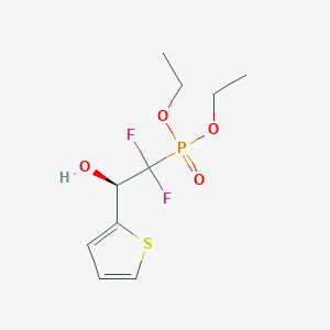 Diethyl (1,1-difluoro-2-hydroxy-2-(thiophen-2-yl)ethyl)phosphonate