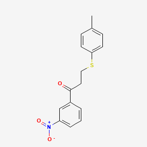 3-[(4-Methylphenyl)sulfanyl]-1-(3-nitrophenyl)-1-propanone