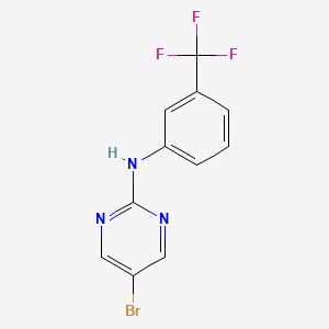 5-bromo-N-[3-(trifluoromethyl)phenyl]pyrimidin-2-amine