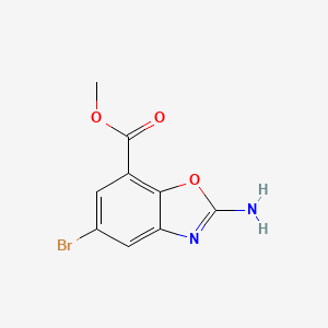 molecular formula C9H7BrN2O3 B3000514 Methyl 2-amino-5-bromo-1,3-benzoxazole-7-carboxylate CAS No. 1820704-53-7
