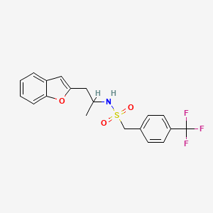 N-(1-(benzofuran-2-yl)propan-2-yl)-1-(4-(trifluoromethyl)phenyl)methanesulfonamide