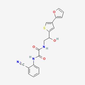 N'-(2-Cyanophenyl)-N-[2-[4-(furan-2-yl)thiophen-2-yl]-2-hydroxyethyl]oxamide