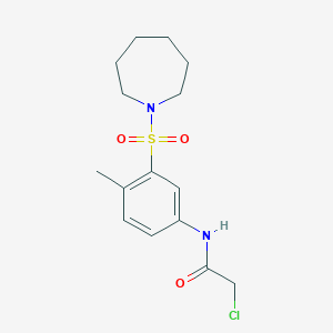 N-[3-(azepane-1-sulfonyl)-4-methylphenyl]-2-chloroacetamide