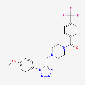 (4-((1-(4-methoxyphenyl)-1H-tetrazol-5-yl)methyl)piperazin-1-yl)(4-(trifluoromethyl)phenyl)methanone