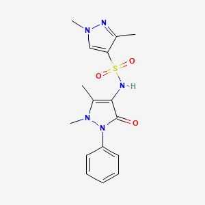 N-(1,5-dimethyl-3-oxo-2-phenyl-2,3-dihydro-1H-pyrazol-4-yl)-1,3-dimethyl-1H-pyrazole-4-sulfonamide