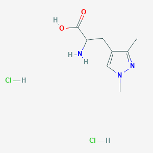 2-Amino-3-(1,3-dimethyl-1H-pyrazol-4-yl)propanoic acid dihydrochloride