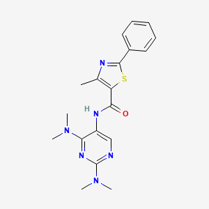 N-(2,4-bis(dimethylamino)pyrimidin-5-yl)-4-methyl-2-phenylthiazole-5-carboxamide