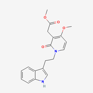 methyl 2-{1-[2-(1H-indol-3-yl)ethyl]-4-methoxy-2-oxo-1,2-dihydro-3-pyridinyl}acetate