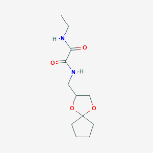 N1-(1,4-dioxaspiro[4.4]nonan-2-ylmethyl)-N2-ethyloxalamide