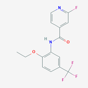 molecular formula C15H12F4N2O2 B3000596 N-[2-ethoxy-5-(trifluoromethyl)phenyl]-2-fluoropyridine-4-carboxamide CAS No. 1384807-76-4
