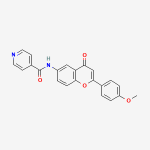 molecular formula C22H16N2O4 B3000599 N-(2-(4-methoxyphenyl)-4-oxo-4H-chromen-6-yl)isonicotinamide CAS No. 923210-94-0
