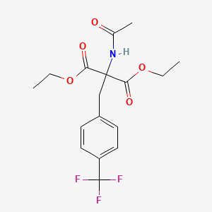 Diethyl 2-acetamido-2-[[4-(trifluoromethyl)phenyl]methyl]propanedioate