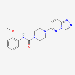 4-([1,2,4]triazolo[4,3-b]pyridazin-6-yl)-N-(2-methoxy-5-methylphenyl)piperazine-1-carboxamide