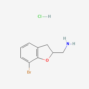 (7-Bromo-2,3-dihydrobenzofuran-2-yl)methanamine hydrochloride