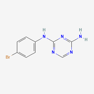 N-(4-Bromo-phenyl)-[1,3,5]triazine-2,4-diamine
