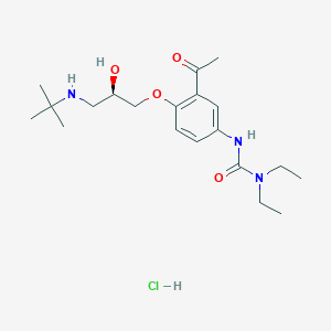 molecular formula C20H34ClN3O4 B030007 (R)-(+)-Celiprolol Hydrochloride CAS No. 125638-91-7