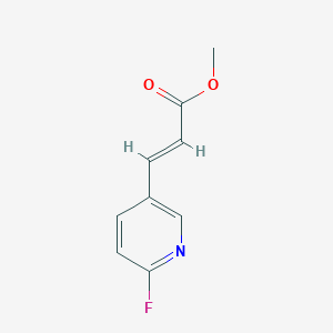 molecular formula C9H8FNO2 B3000764 methyl (2E)-3-(6-fluoropyridin-3-yl)prop-2-enoate CAS No. 944998-12-3