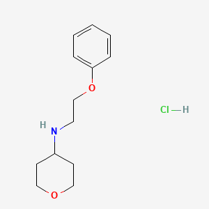 N-(2-phenoxyethyl)oxan-4-amine hydrochloride