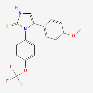 5-(4-methoxyphenyl)-1-(4-(trifluoromethoxy)phenyl)-1H-imidazole-2(3H)-thione