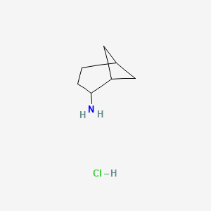 molecular formula C7H14ClN B3000870 bicyclo[3.1.1]heptan-2-amine hydrochloride CAS No. 2225137-02-8