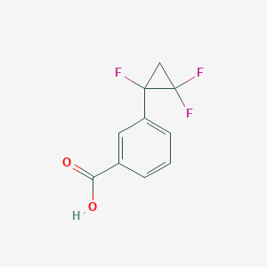 molecular formula C10H7F3O2 B3000937 3-(1,2,2-Trifluorocyclopropyl)benzoic acid CAS No. 2490420-53-4
