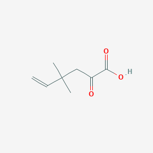 molecular formula C8H12O3 B3000960 4,4-Dimethyl-2-oxohex-5-enoic acid CAS No. 217195-73-8
