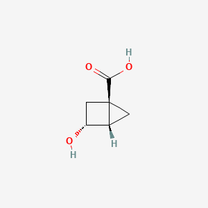 molecular formula C6H8O3 B3000990 (1R,3R,4S)-3-Hydroxybicyclo[2.1.0]pentane-1-carboxylic acid CAS No. 2410594-78-2