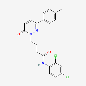 B3001037 N-(2,4-dichlorophenyl)-4-(6-oxo-3-(p-tolyl)pyridazin-1(6H)-yl)butanamide CAS No. 946322-56-1