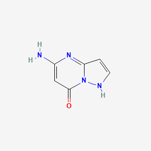 molecular formula C6H6N4O B3001109 5-Aminopyrazolo[1,5-a]pyrimidin-7(4H)-one CAS No. 96335-42-1