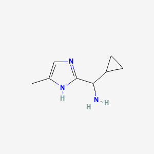 molecular formula C8H13N3 B3001122 cyclopropyl(4-methyl-1H-imidazol-2-yl)methanamine CAS No. 1936208-80-8