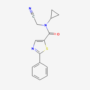 N-(cyanomethyl)-N-cyclopropyl-2-phenyl-1,3-thiazole-5-carboxamide