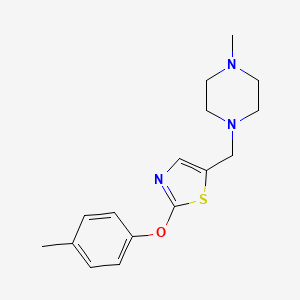 1-Methyl-4-{[2-(4-methylphenoxy)-1,3-thiazol-5-yl]methyl}piperazine
