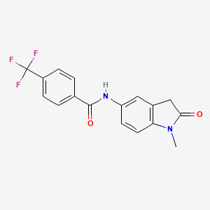 N-(1-methyl-2-oxoindolin-5-yl)-4-(trifluoromethyl)benzamide