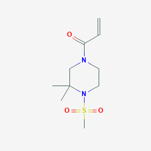 1-(3,3-Dimethyl-4-methylsulfonylpiperazin-1-yl)prop-2-en-1-one