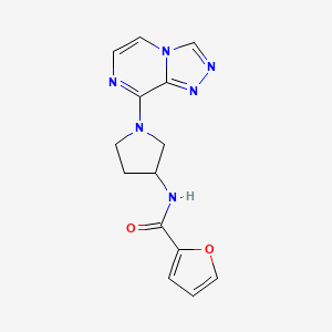 N-(1-([1,2,4]triazolo[4,3-a]pyrazin-8-yl)pyrrolidin-3-yl)furan-2-carboxamide