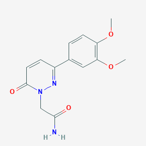 2-[3-(3,4-Dimethoxyphenyl)-6-oxopyridazin-1-yl]acetamide