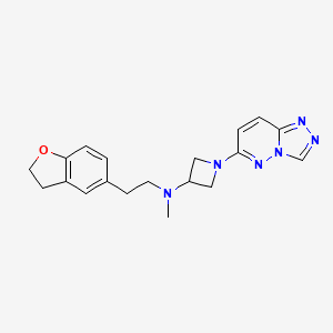 molecular formula C19H22N6O B3001159 N-[2-(2,3-dihydro-1-benzofuran-5-yl)ethyl]-N-methyl-1-{[1,2,4]triazolo[4,3-b]pyridazin-6-yl}azetidin-3-amine CAS No. 2198991-88-5