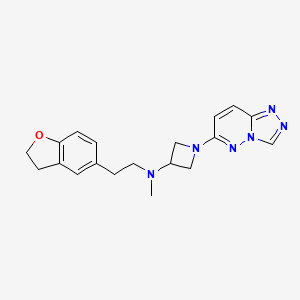 N-[2-(2,3-dihydro-1-benzofuran-5-yl)ethyl]-N-methyl-1-{[1,2,4]triazolo[4,3-b]pyridazin-6-yl}azetidin-3-amine