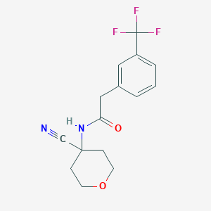 N-(4-cyanooxan-4-yl)-2-[3-(trifluoromethyl)phenyl]acetamide