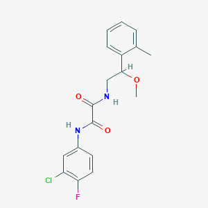 N1-(3-chloro-4-fluorophenyl)-N2-(2-methoxy-2-(o-tolyl)ethyl)oxalamide
